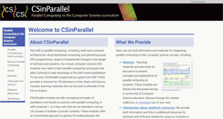 Desktop Screenshot of csinparallel.org
