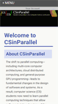 Mobile Screenshot of csinparallel.org