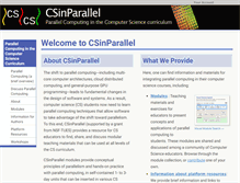 Tablet Screenshot of csinparallel.org